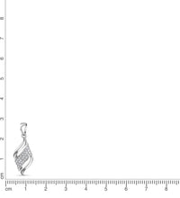 Anhänger 925 Sterling Silber rhodiniert Zirkonia - Avrum