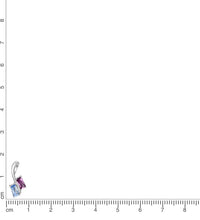 Anhänger 925 Sterling Silber rhodiniert synth.Spinell und Zirkonia - Avrum