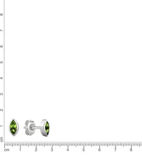 Ohrstecker 925 Sterling Silber rhodiniert Peridot - Avrum