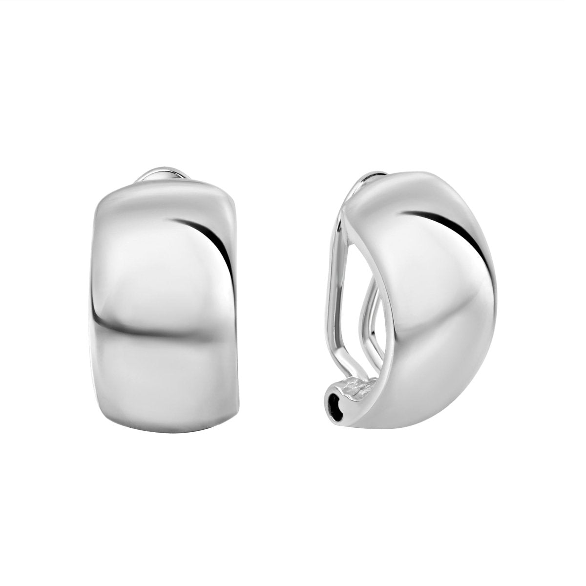 Ohrclip 925 Sterling Silber rhodiniert glanz - Avrum