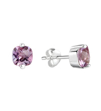 Ohrstecker 925 Sterling Silber rhodiniert Amethyst - Avrum