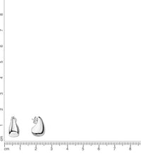 Ohrstecker 925 Sterling Silber rhodiniert glanz - Avrum