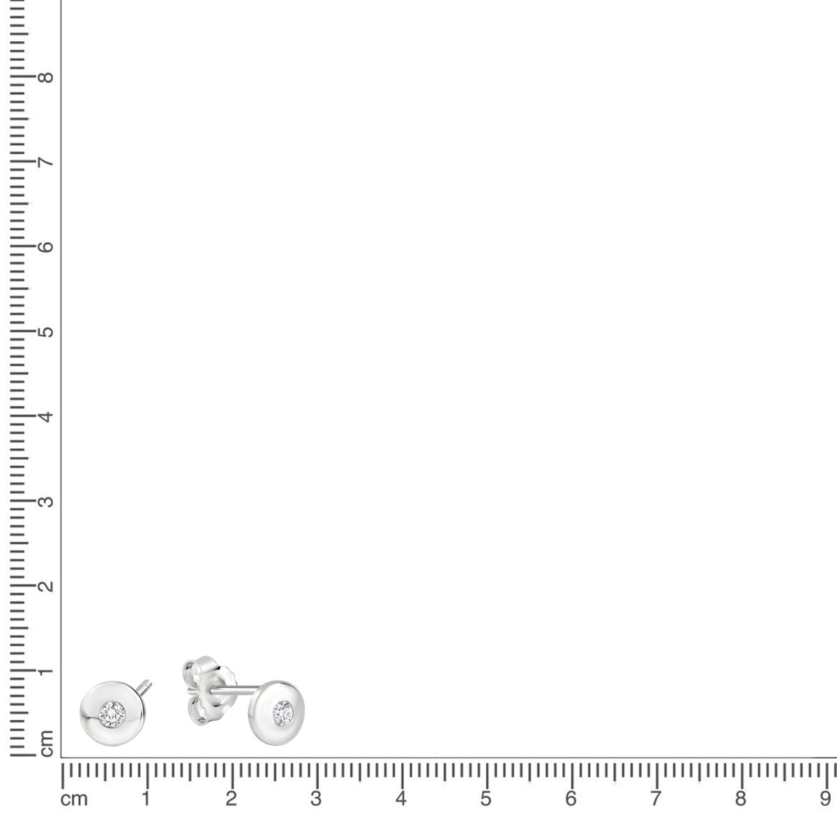 Ohrstecker 925 Sterling Silber vergoldet Zirkonia - Avrum