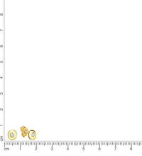 Ohrstecker 925 Sterling Silber vergoldet Zirkonia - Avrum