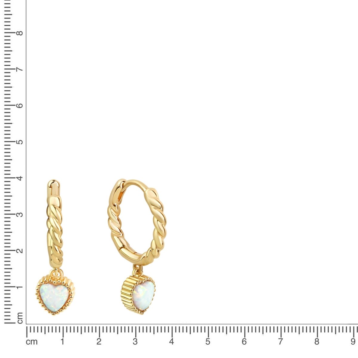 Creolen 925 Sterling Silber rhodiniert synth. Opal - Avrum