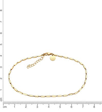Fusskette 925 Sterling Silber vergoldet Stäbchen - Avrum