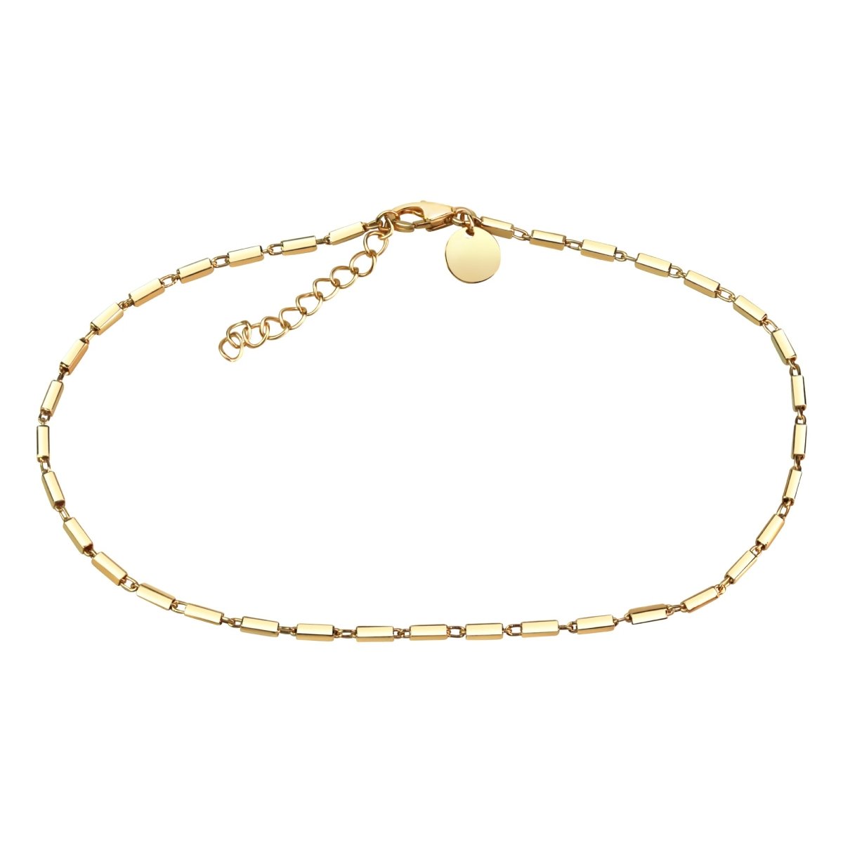 Fusskette 925 Sterling Silber vergoldet Stäbchen - Avrum