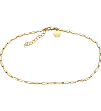 Fusskette 925 Sterling Silber vergoldet Stäbchen - Avrum