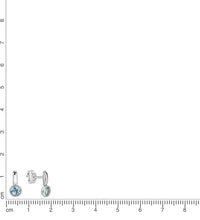 Ohrstecker 925 Sterling Silber rhodiniert synth. Spinell - Avrum