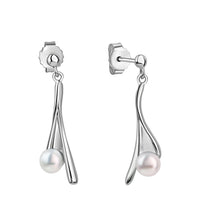 Ohrstecker 925 Sterling Silber rhodiniert Süßwasserperle - Avrum
