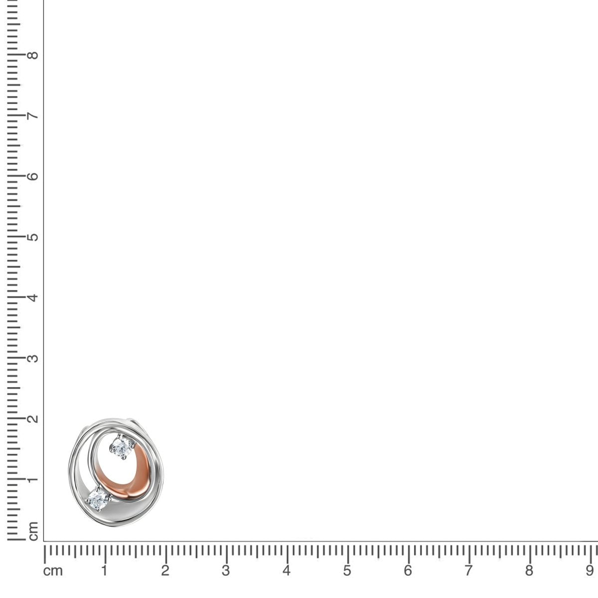 Anhänger 925Sterling Silber rhodiniert teils rosévergoldet - Avrum