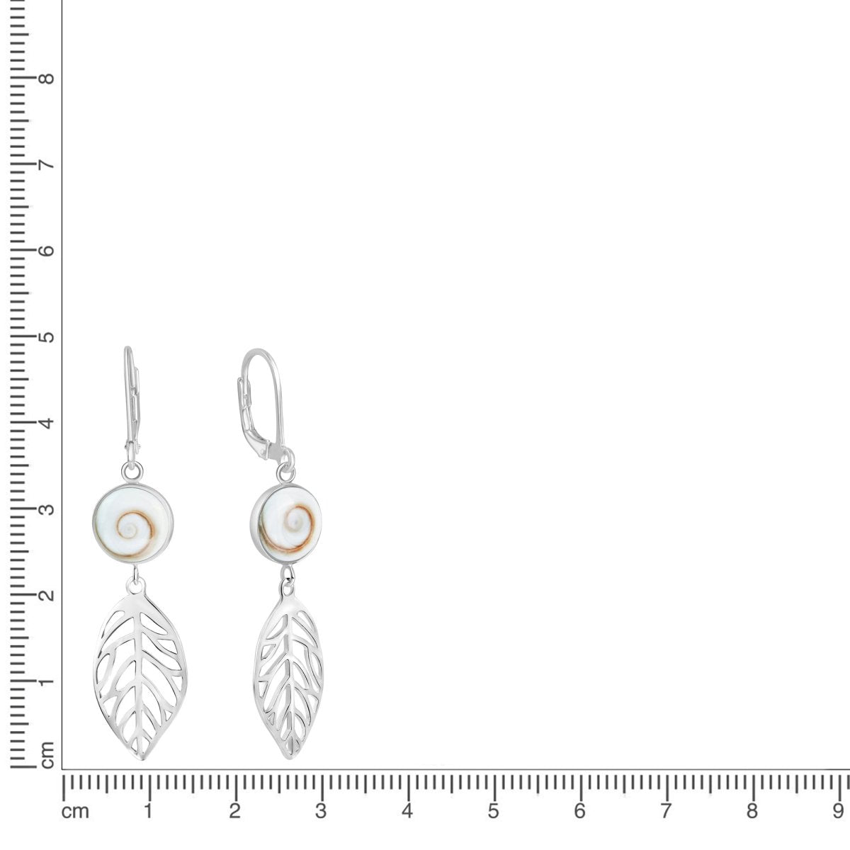 Ohrhänger 925 Sterling Silber rhodiniert Meeresauge - Avrum