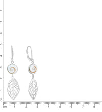 Ohrhänger 925 Sterling Silber rhodiniert Meeresauge - Avrum