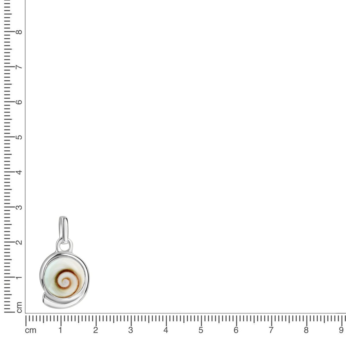 Anhänger 925 Sterling Silber rhodiniert Meeresauge - Avrum