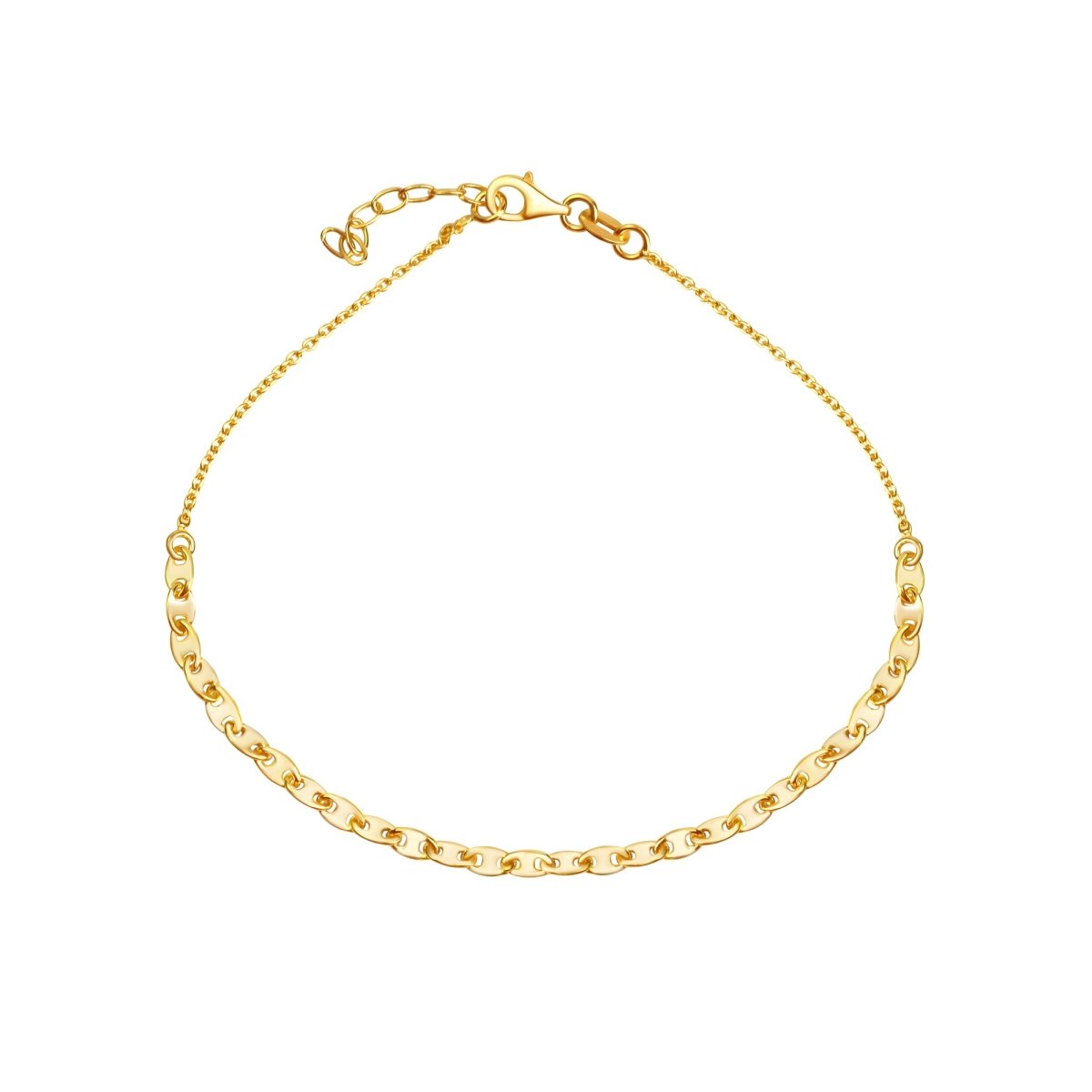 Fusskette 925 Silber rhodiniert glanz - Avrum