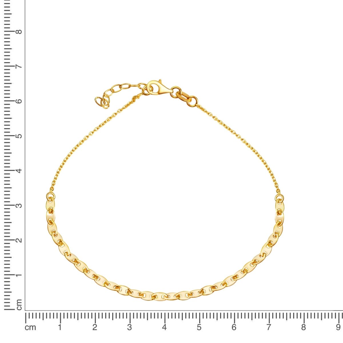 Fusskette 925 Silber rhodiniert glanz - Avrum