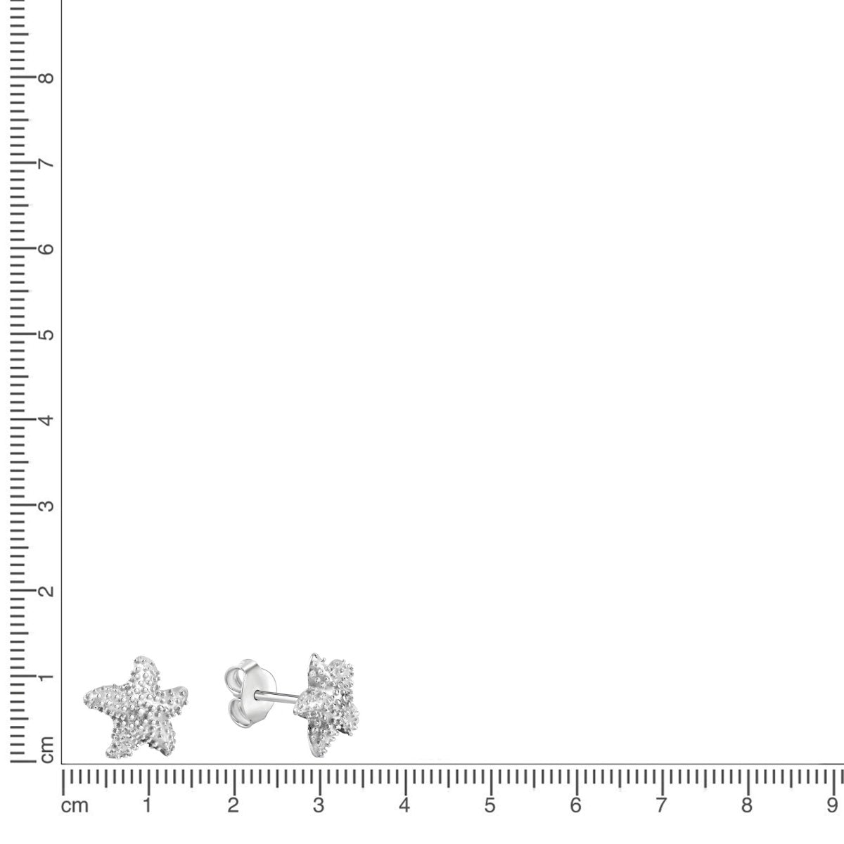 Ohrstecker 925 Sterling Silber rhodiniert Seestern - Avrum