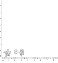 Ohrstecker 925 Sterling Silber rhodiniert Seestern - Avrum