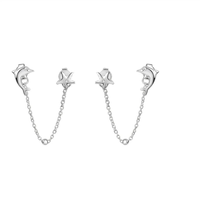 Ohrstecker 925 Sterling Silber rhodiniert maritim - Avrum