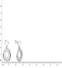 Ohrhänger 925 Sterling Silber rhodiniert glanz/matt - Avrum