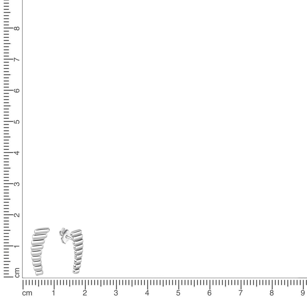 Ohrstecker 925 Sterling Silber rhodiniert - Avrum