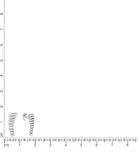 Ohrstecker 925 Sterling Silber rhodiniert - Avrum