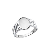 Ring 925 Sterling Silber rhodiniert oval - Avrum
