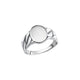 Ring 925 Sterling Silber rhodiniert oval