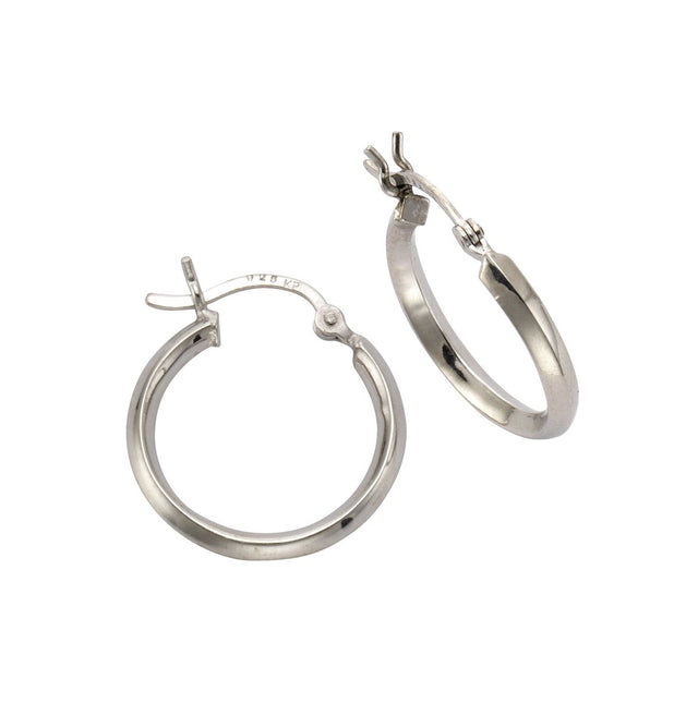 Creolen 925 Sterling Silber rhodiniert Ř 20mm - Avrum