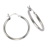 Creolen 925 Sterling Silber rhodiniert Ř 30mm - Avrum