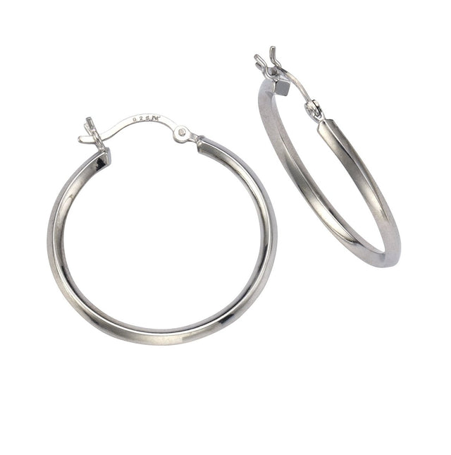 Creolen 925 Sterling Silber rhodiniert Ř 30mm - Avrum