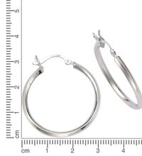 Creolen 925 Sterling Silber rhodiniert Ř 30mm - Avrum