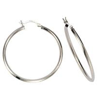 Creolen 925 Sterling Silber rhodiniert Ř 40mm - Avrum