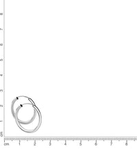 Creolen 925 Sterling Silber rhodiniert Ř 30mm - Avrum