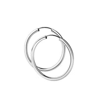 Creolen 925 Sterling Silber rhodiniert 40mm - Avrum