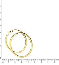 Creolen 925 Sterling Silber rhodiniert 40mm - Avrum