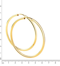 Creolen 925 Sterling Silber rhodiniert 60mm - Avrum