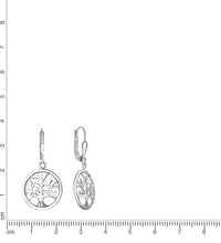 Ohrhänger 925 Sterling Silber rhodiniert Lebensbaum - Avrum