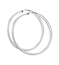 Creolen 925 Sterling Silber rhodiniert 60mm - Avrum