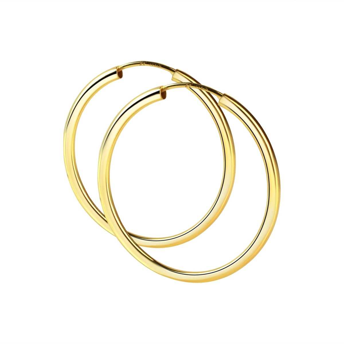 Creolen 925 Sterling Silber rhodiniert 50mm - Avrum