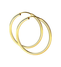 Creolen 925 Sterling Silber rhodiniert 50mm - Avrum