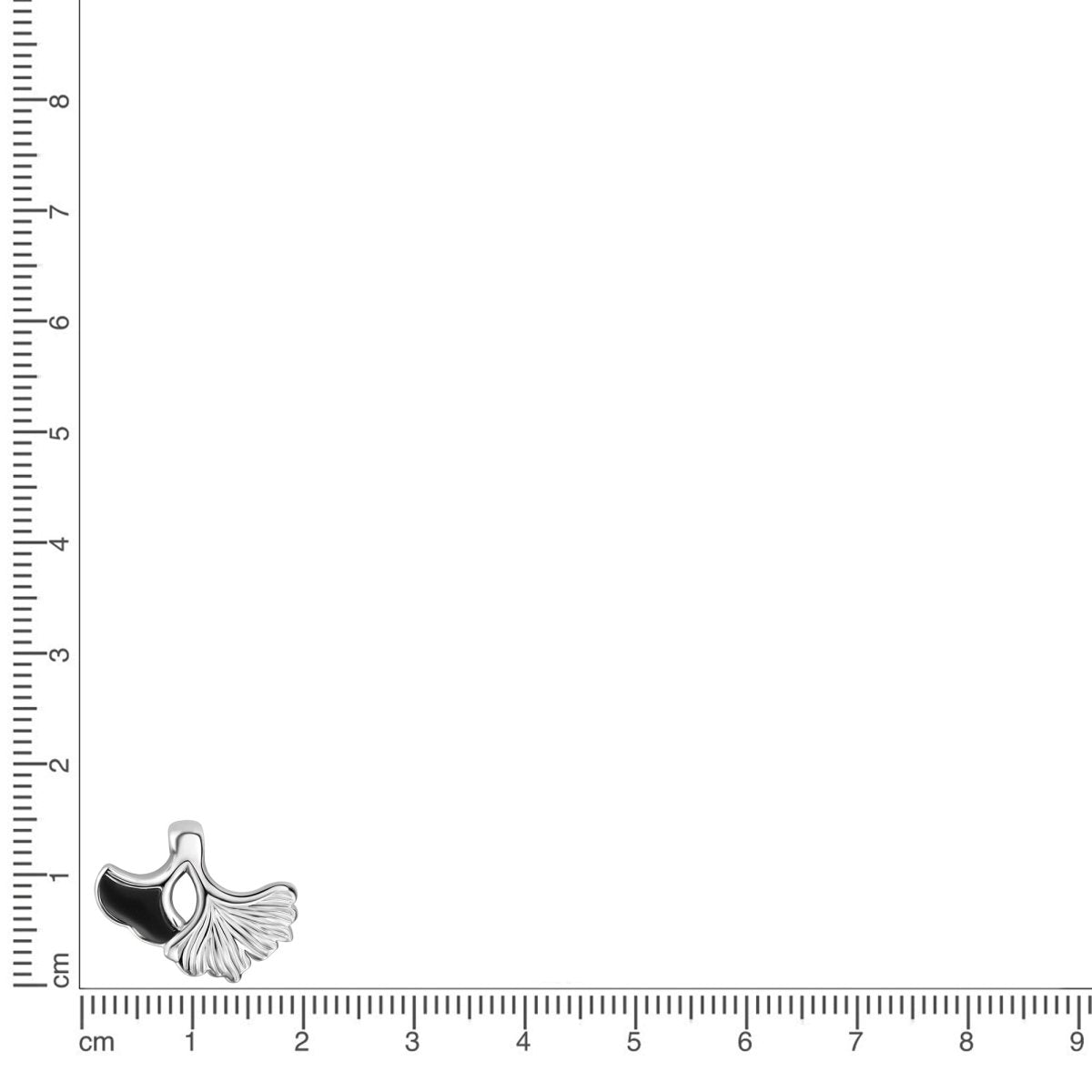 Anhänger 925 Sterling Silber rhodiniert Gingko - Avrum