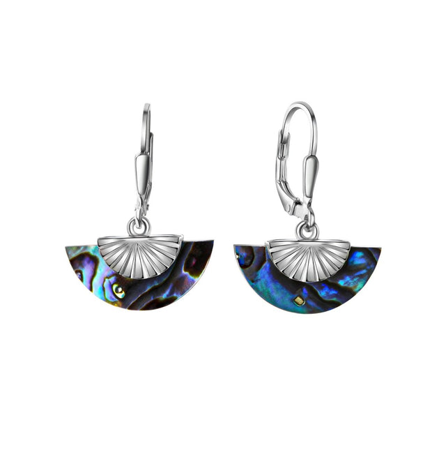 Ohrhänger 925 Sterling Silber rhodiniert Abalone - Avrum