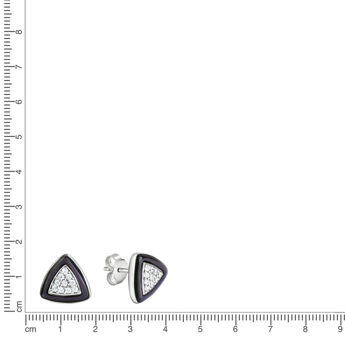 Ohrstecker 925 Sterling Silber rhodiniert Perlmutt/Zirkonia - Avrum