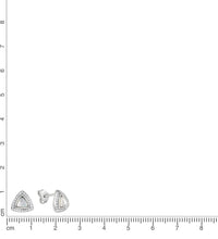 Ohrstecker 925 Sterling Silber rhodiniert Perlmutt und Zirkonia - Avrum