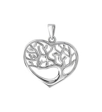 Anhänger 925 Sterling Silber rhodiniert Herz/Baum - Avrum