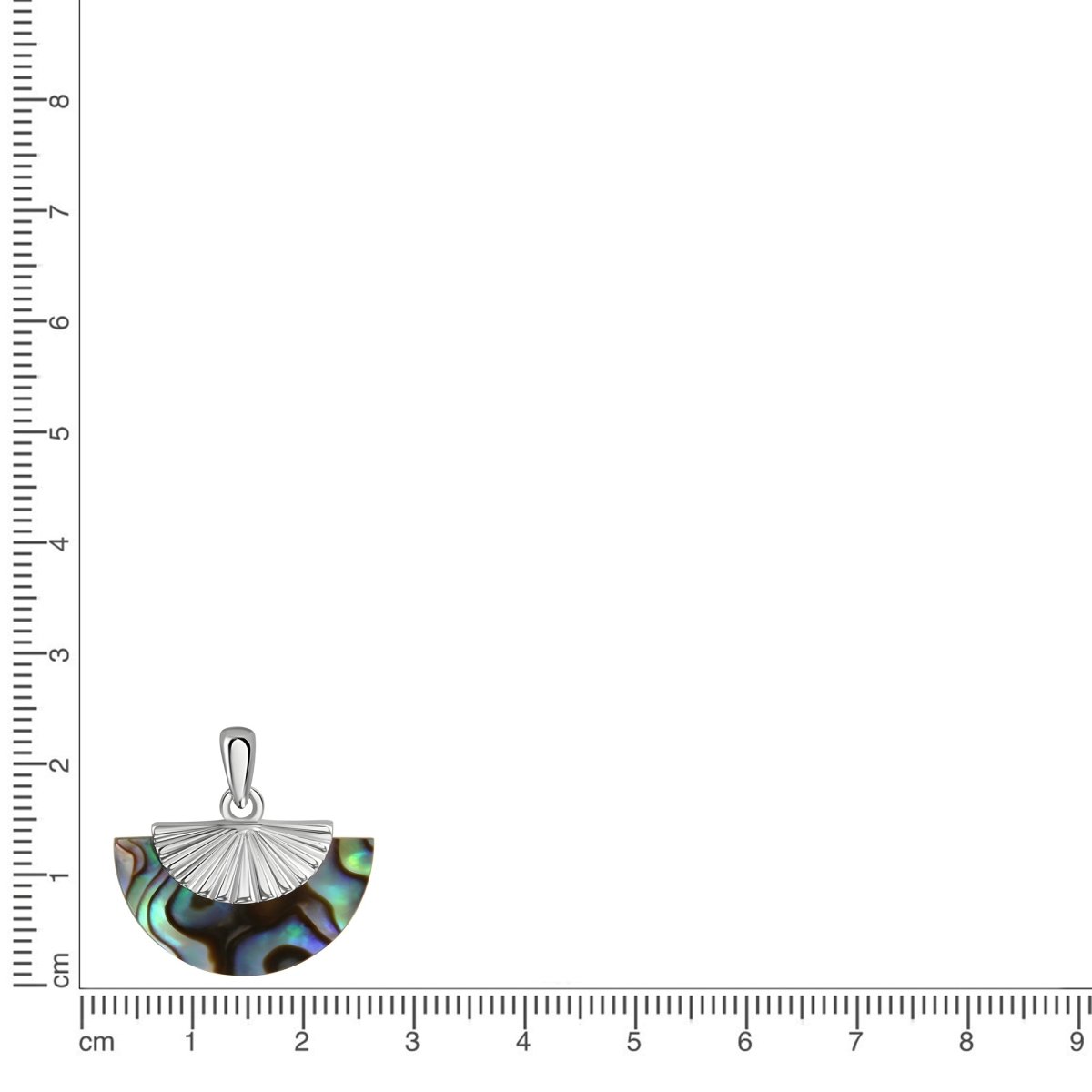 Anhänger 925 Sterling Silber rhodiniert Abalone - Avrum