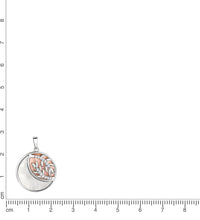 Anhänger 925 Sterling Silber rhodiniert Perlmutt und Zirkonia - Avrum