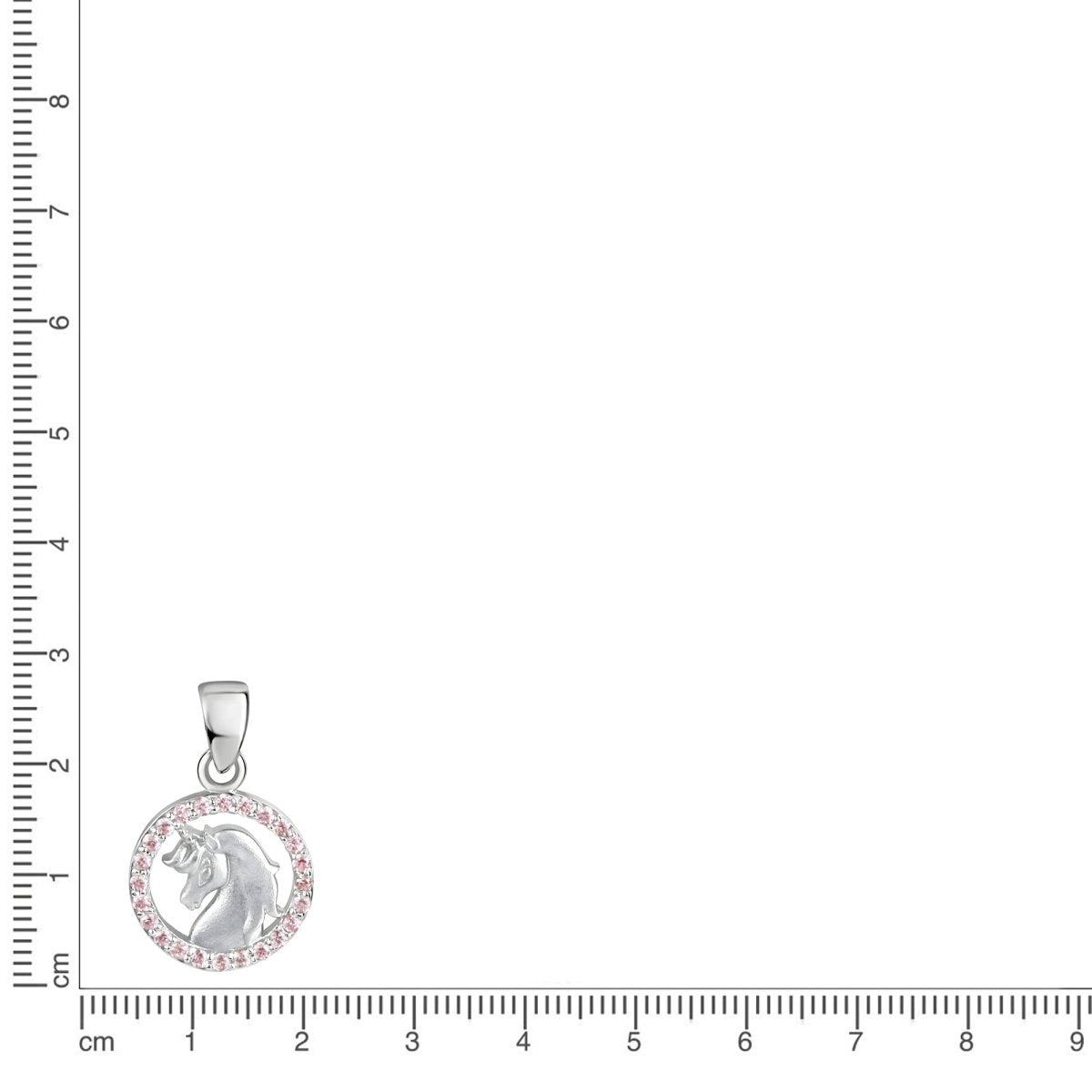 Anhänger 925 Sterling Silber rhodiniert Zirkonia - Avrum