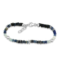 Armband 925 Sterling Silber rhodiniert Echtstein - Avrum